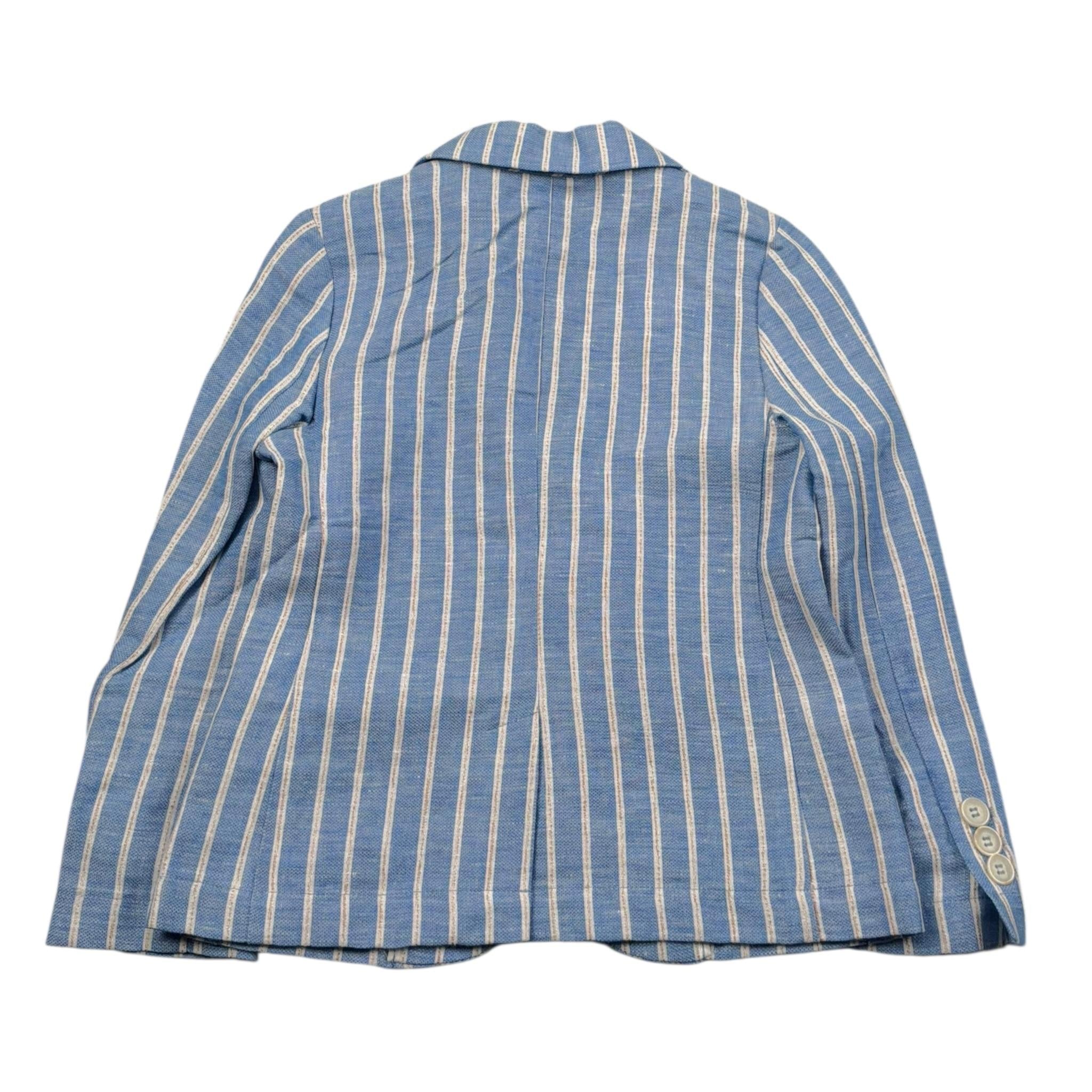 Aletta Giacca Tinta Unita con Fantasia A Righe per Bambino N23080 AZZURRO ALETTA 