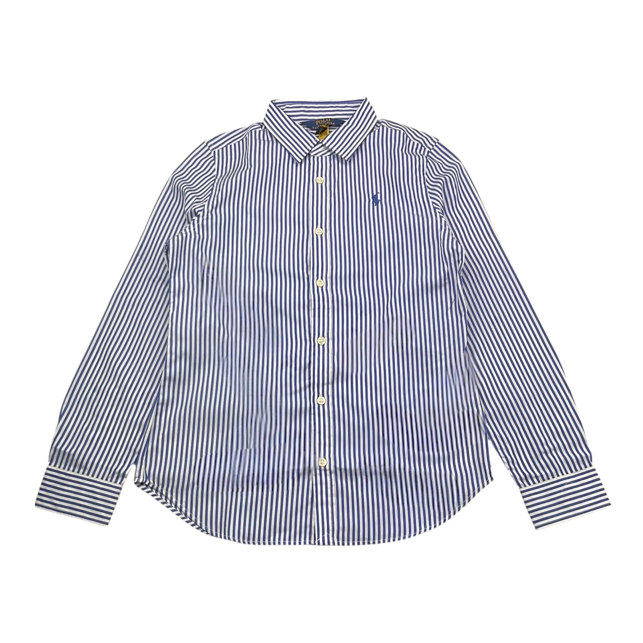 Ralph Lauren Camicia Bicolore con Fantasia A Righe per Bambino 313833159002 BIANCO/AZZURRO RALPH LAUREN 