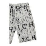 John Richmond Bermuda Tinta Unita Logato per Bambino RBO24168BE BIANCO JOHN RICHMOND 