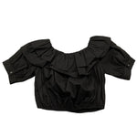 Naida Camicia Mezza Manica Tinta Unita per Bambina NACA152 NERO NAIDA 