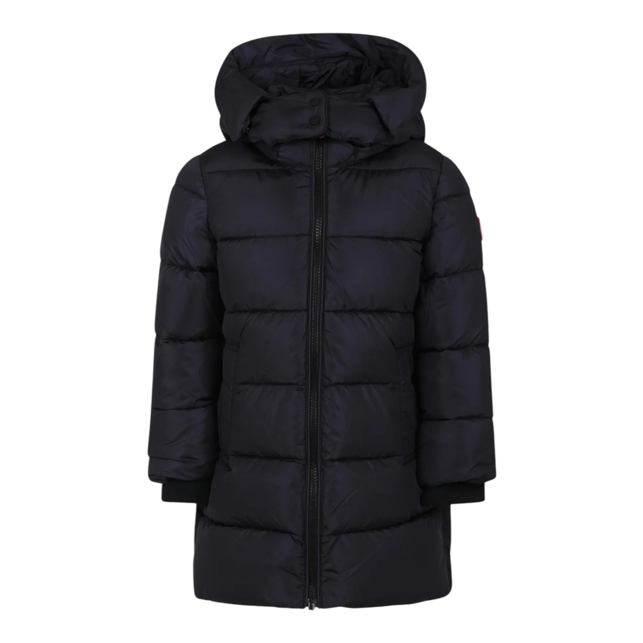 SAVE THE DUCK giubbino tinta unita con cappuccio Blu per Bambino J40270G BLU SAVE THE DUCK 