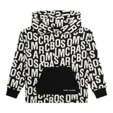 MARC JACOBS felpa biclore logata con cappuccio Bianco/nero per Bambino W60340 BIANCO/NERO MARC JACOBS 