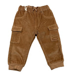 MINI BANDA pantalone tinta unita con elastico in vita Marrone per Neonato 3A639 MARRONE MINI BANDA 