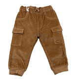 MINI BANDA pantalone tinta unita con elastico in vita Marrone per Neonato 3A639 MARRONE MINI BANDA 