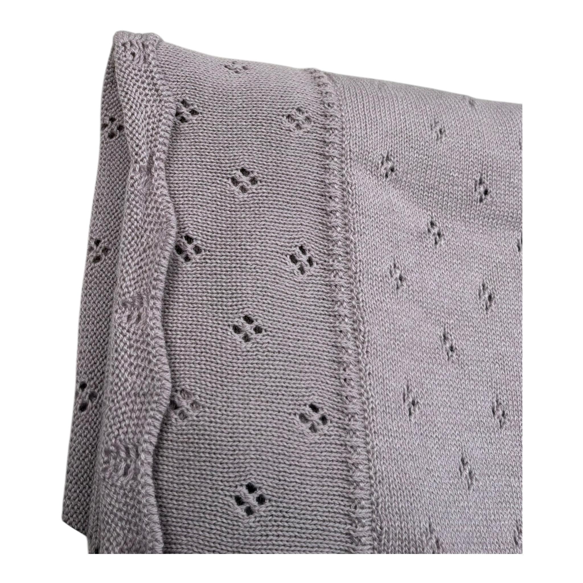Wedoble Coperta Tinta Unita con Ricami per Neonata V2505306A LILLA WEDOBLE 
