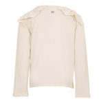 DOU DOU shirt girocollo tinta unita con fiocchi Avorio per Bambina DV8A10X AVORIO DOU DOU 