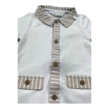 Mayoral Set Pagliaccetti Bicolore per Neonato 1705 BIANCO/BEIGE MAYORAL 