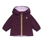 K-WAY giubbino reversibile con zip e cappuccio Viola per Neonata K71338WS VIOLA K-WAY 