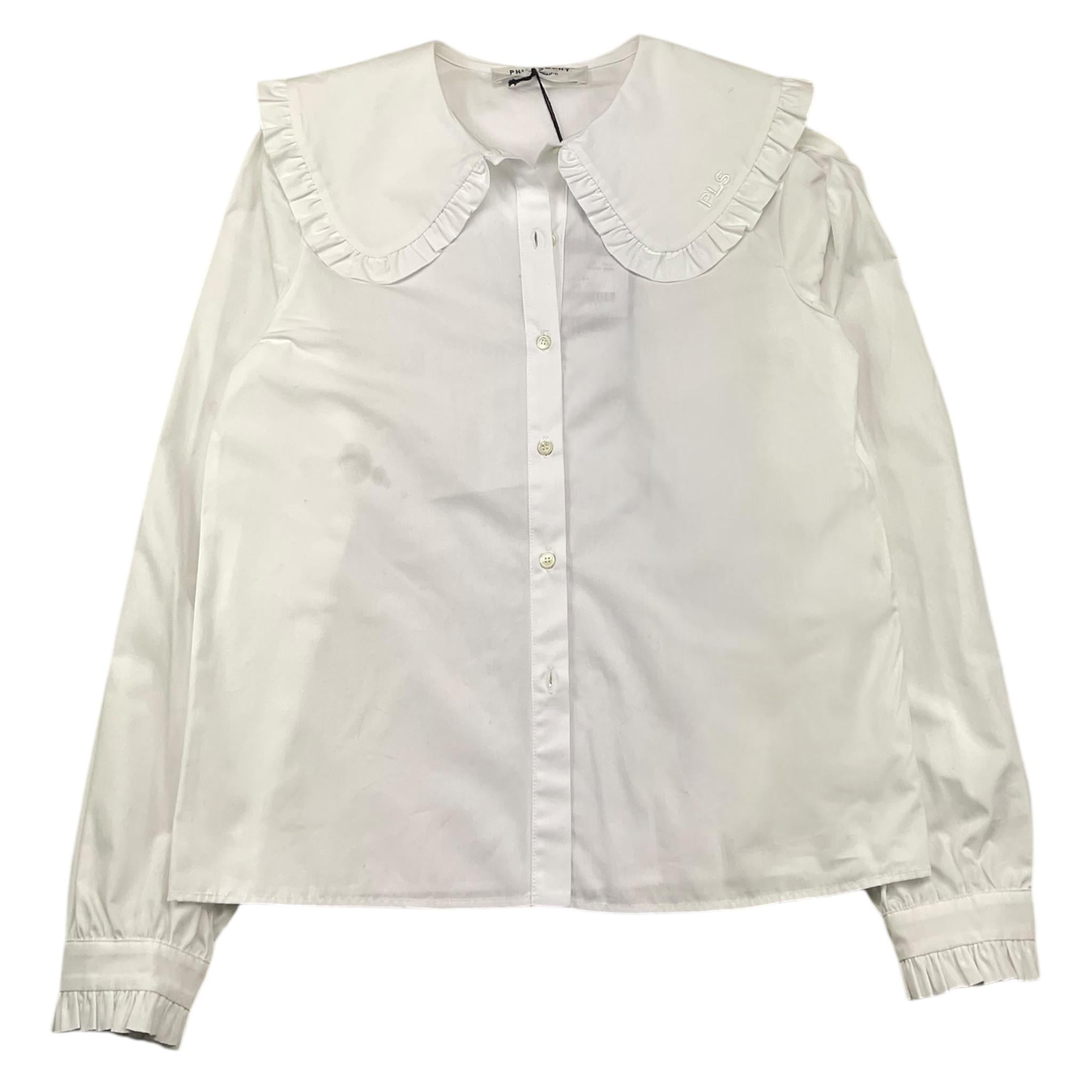 PHILOSOPHY camicia manica lunga tinta unita  Bianco per Bambina PJCA82 BIANCO PHILOSOPHY 