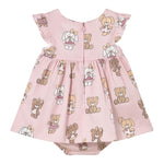 Mayoral Set Abito Mezza Manica tinta unita con Culotte Rosa per Neonata 1869X ROSA MAYORAL 