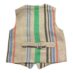 Daniele Alessandrini Gilet Tinta Unita con Fantasia A Righe per Bambino 1296B00300 BEIGE DANIELE ALESSANDRINI 