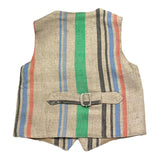 Daniele Alessandrini Gilet Tinta Unita con Fantasia A Righe per Bambino 1296B00300 BEIGE DANIELE ALESSANDRINI 