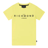 John Richmond T-Shirt Girocollo Tinta Unita con Stampa per Bambino RBP25003TSX GIALLO JOHN RICHMOND 