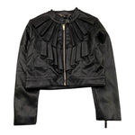 RELISH chiodo in ecopelle tinta unita Nero per Bambina RGA23050 NERO RELISH 