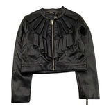 RELISH chiodo in ecopelle tinta unita Nero per Bambina RGA23050 NERO RELISH 