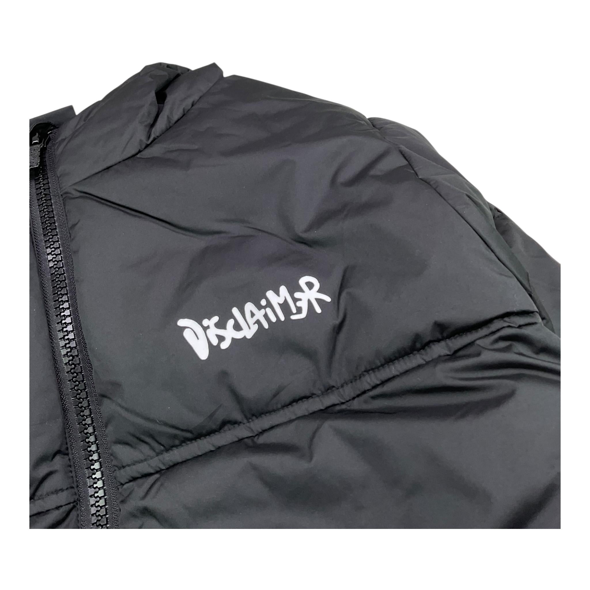 DISCLAIMER giubbino tinta unita con cappuccio e logo Nero per Bambino 24IDK58210X NERO DISCLAIMER 