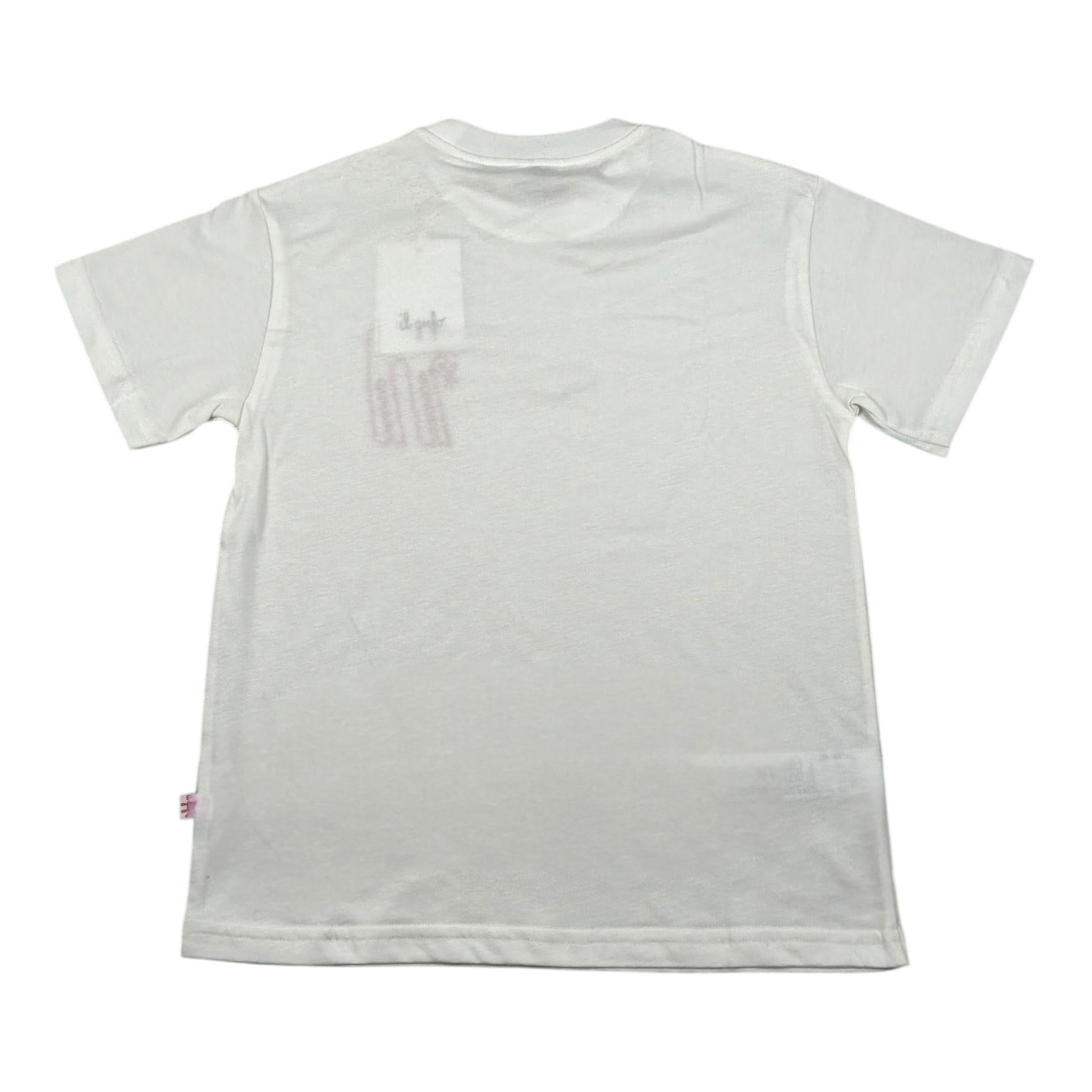 Il Gufo T-Shirt Girocollo Tinta Unita con Ricamo per Bambino P25TS479MF001 BIANCO IL GUFO 