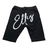 Marc Ellis Einfarbig bedruckte Radsport-Leggings Schwarz für Mädchen