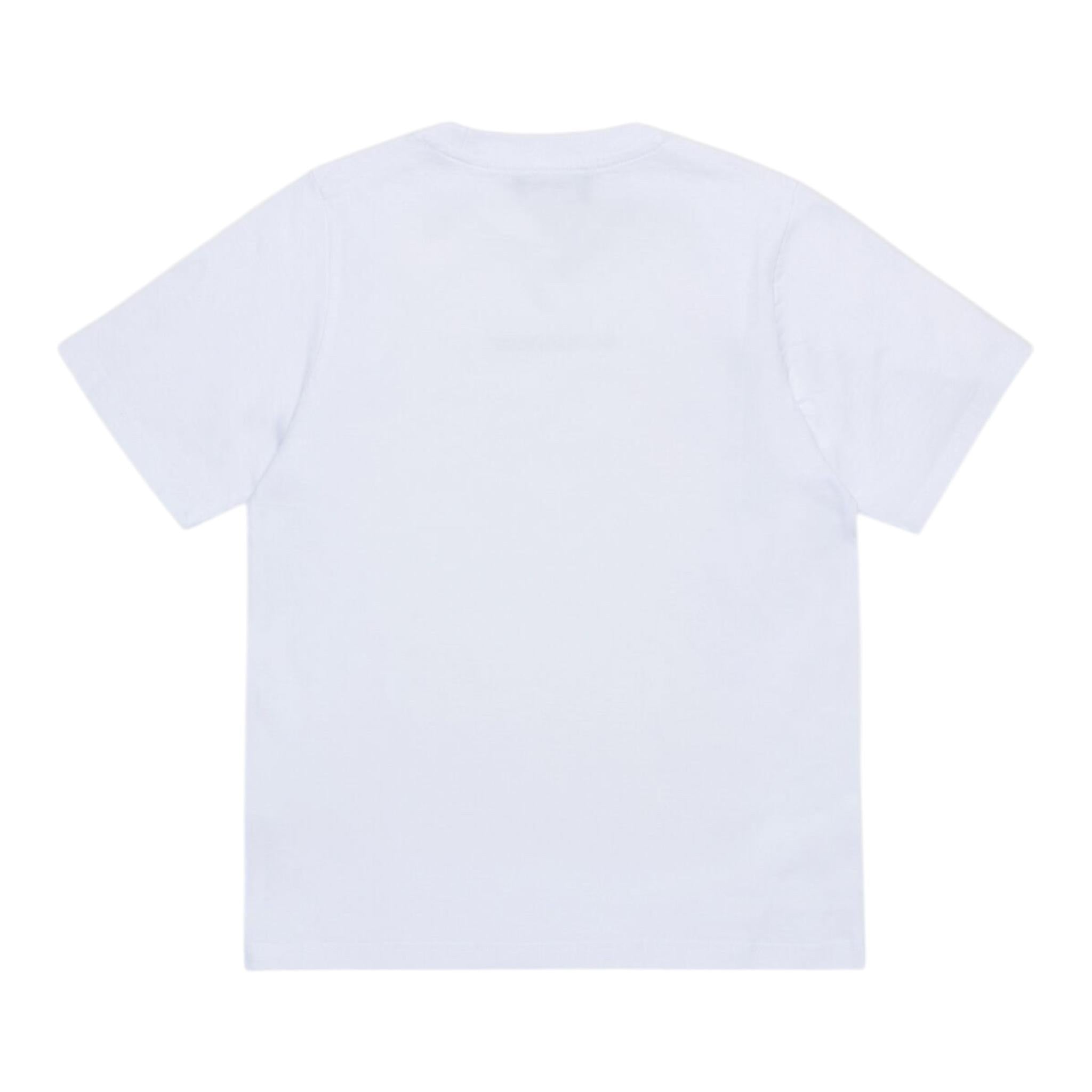 DSQUARED2 t-shirt girocollo tinta unita con stampa logo Bianco per Bambino DQ2478 BIANCO DSQUARED2 
