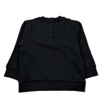 Balmain Felpa Chiusa Girocollo tinta unita con Logo Nero per Neonato V4560NX NERO BALMAIN 