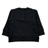Balmain Felpa Chiusa Girocollo tinta unita con Logo Nero per Neonato V4560NX NERO BALMAIN 