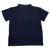 Please Poloshirt Halbarm Einfarbig Blau für Baby