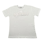 Dondup T-Shirt Girocollo Tinta Unita con Stampa per Bambina DMTS037X BIANCO DONDUP 