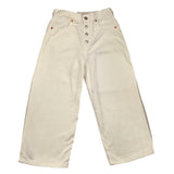 Maison Margiela Jeans Einfarbig Palazzo Modell Creme Für Mädchen
