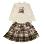 SWEET JUNIOR completo 2 pezzi shirt-gonna Panna per Bambina M40 PANNA SWEET JUNIOR 