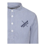 Dondup Camicia Tinta Unita con Fantasia A Righe per Bambino DMCA035 AZZURRO DONDUP 