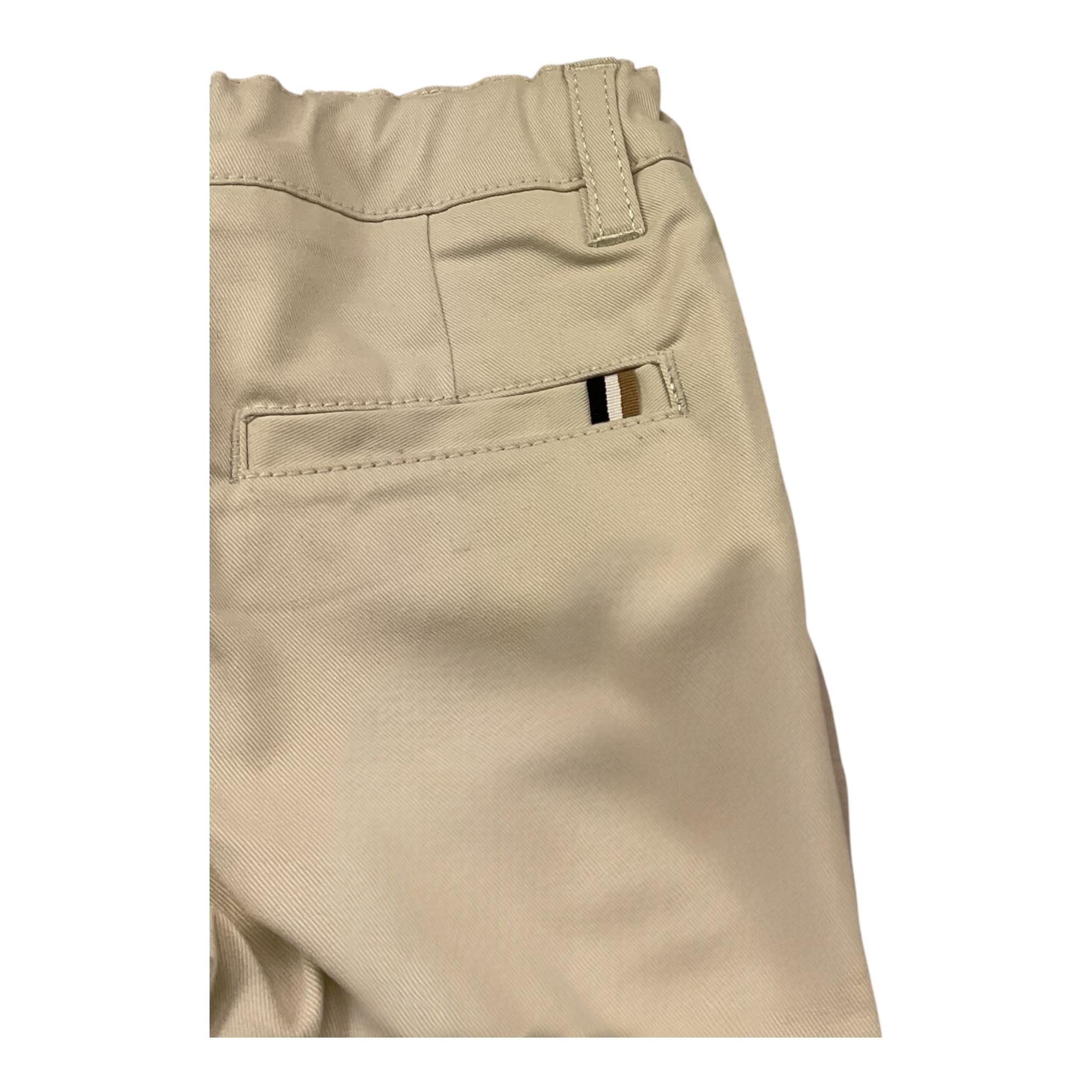 Boss Pantalone Tinta Unita con Girovita Regolabile per Neonato J52077 SABBIA BOSS 