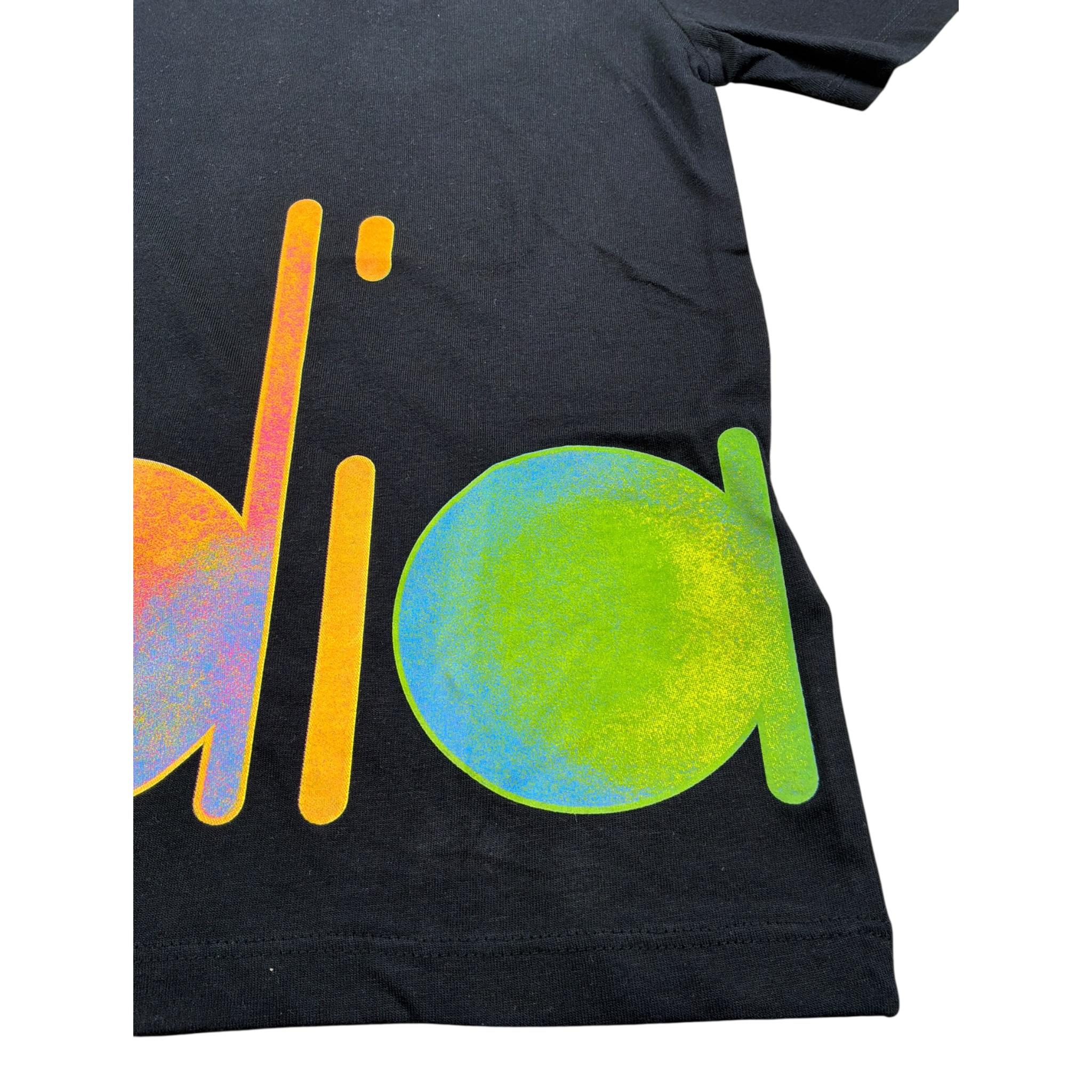 Diadora T-Shirt Girocollo tinta unita con Stampa Nero per Bambino S4DIJBTH034 NERO DIADORA 