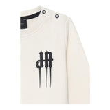 JOHN RICHMOND felpa girocollo tinta unita con stampa Bianco per Bambino RBA24030FE BIANCO JOHN RICHMOND 