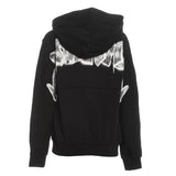 Disclaimer Felpa con Zip E Cappuccio Tinta Unita con Logo per Bambino 25EDBK58409 NERO DISCLAIMER 