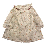 CALAMARO abito tinta unita con stampa animali Beige per Bambina 21276 BEIGE CALAMARO 