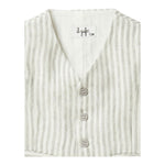 Il Gufo Gilet Fantasia A Righe per Neonato P25GI005L1018 BIANCO/BEIGE IL GUFO 