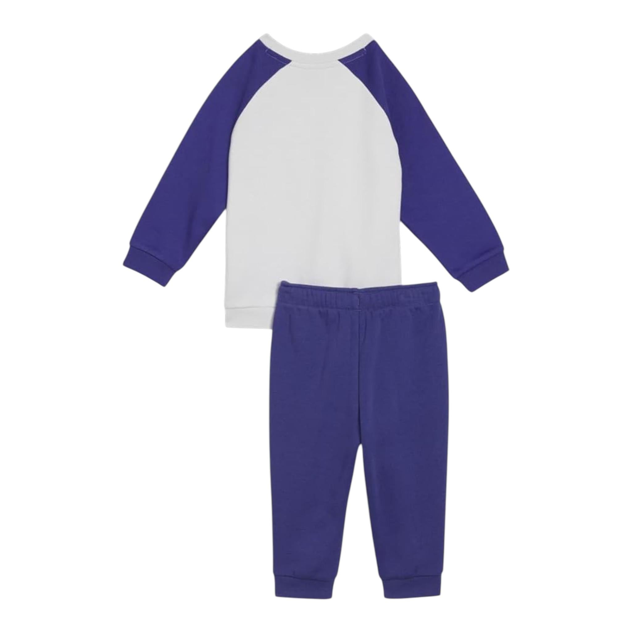 PUMA completo 2 pezzi felpa-pantalone bicolore Bianco/viola per Bambina 846143 BIANCO/VIOLA PUMA 