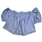 Lu Lu By Miss Grant Top Halbarm Einfarbig Hellblau Für Mädchen