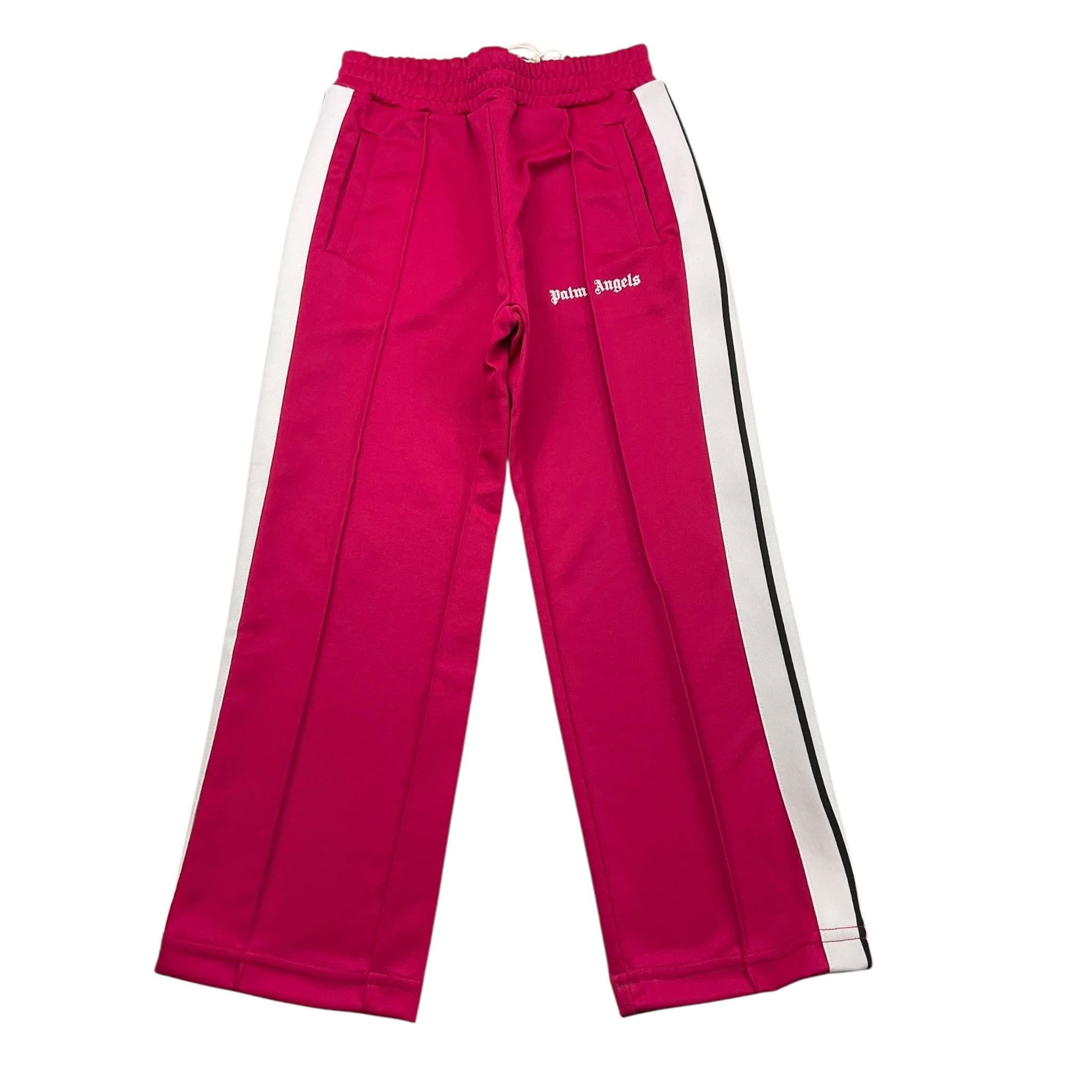 Palm Angels Pantalone Tinta Unita con Profili In Contrasto per Bambina PGCJ005C99 FUXIA PALM ANGELS 