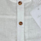 Barcellino Komplett 2-teiliges Shirt-Bermuda mit weißem Streifenmuster für Neugeborene