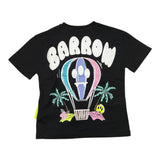 Barrow Kids Einfarbiges T-Shirt mit Rundhalsausschnitt und Print, Schwarz, für Mädchen