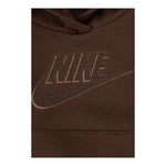 NIKE completo tinta unita 2pz felpa-pantalone Marrone per Bambino 86M346 MARRONE NIKE 