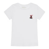 Guess T-Shirt Girocollo Tinta Unita con Logo per Bambino J5RI44J1314 BIANCO GUESS 