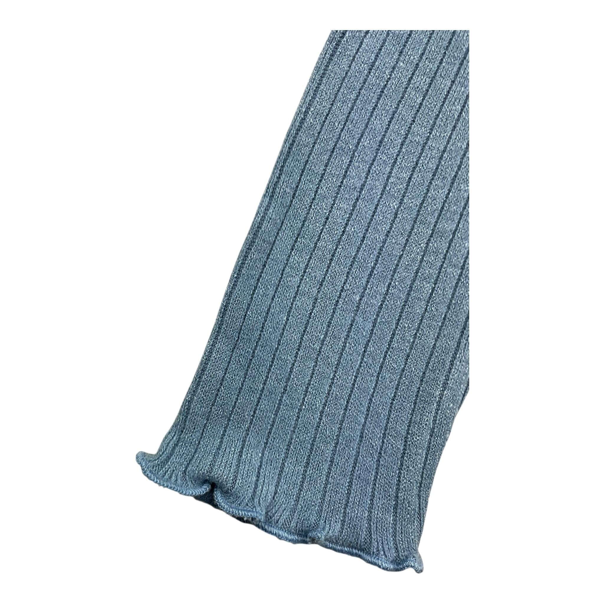 PLEASE leggins tinta unita Azzurro per Bambina FL05072G65 AZZURRO PLEASE 