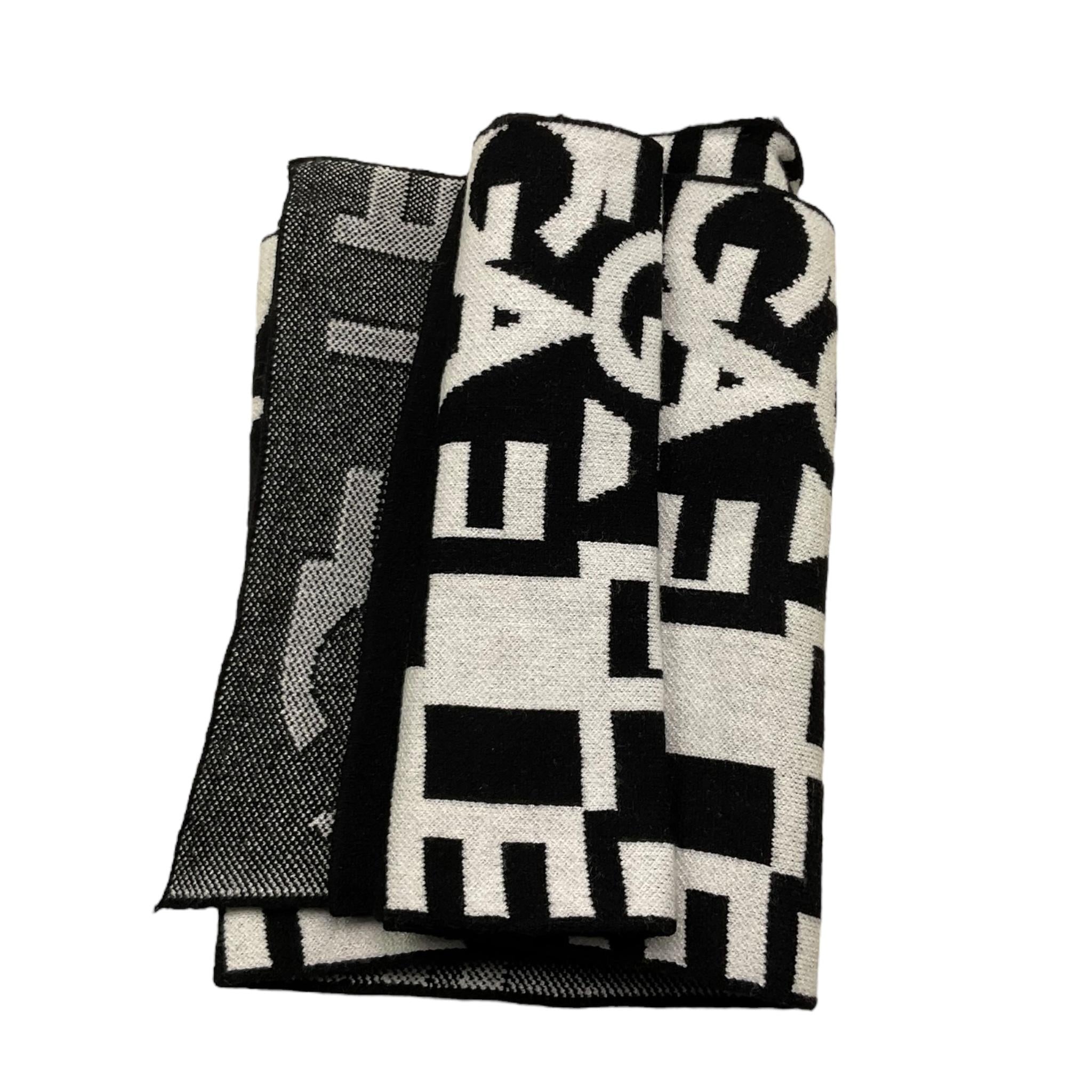 GAELLE sciarpa tinta unita con stampe logo in contrasto Nero per Bambina 2741SC00505 NERO GAELLE 