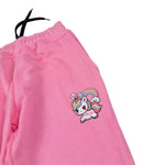 Mousse Pantalone Tinta Unita Modello Tuta per Bambina UNILEOPINK ROSA MOUSSE 