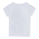 Liu Jo T-Shirt Girocollo Tinta Unita con Stampe per Bambina KA5082J BIANCO LIU JO 