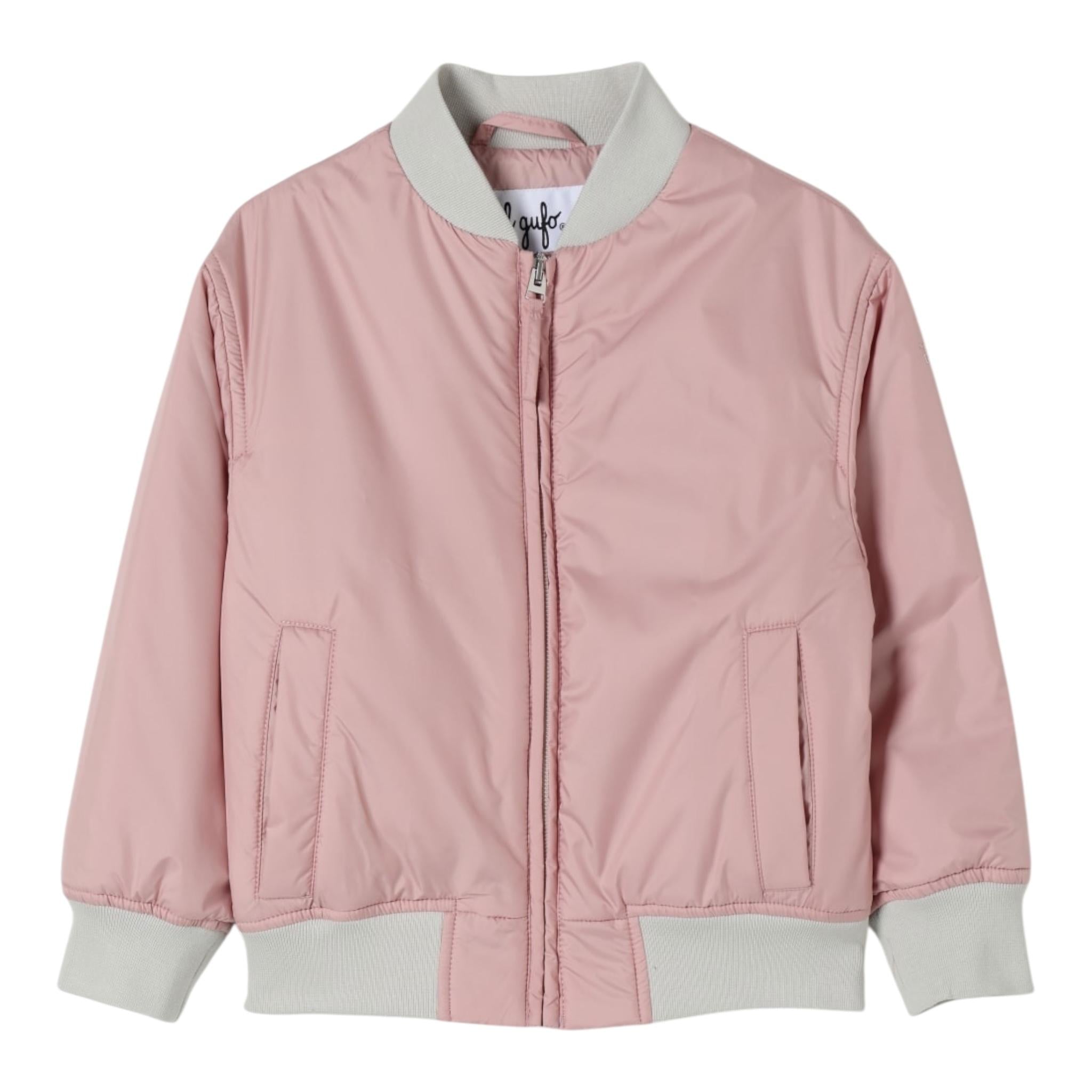 Il Gufo Giubbino Tinta Unita con Zip per Bambina P25GR205NN106 ROSA IL GUFO 