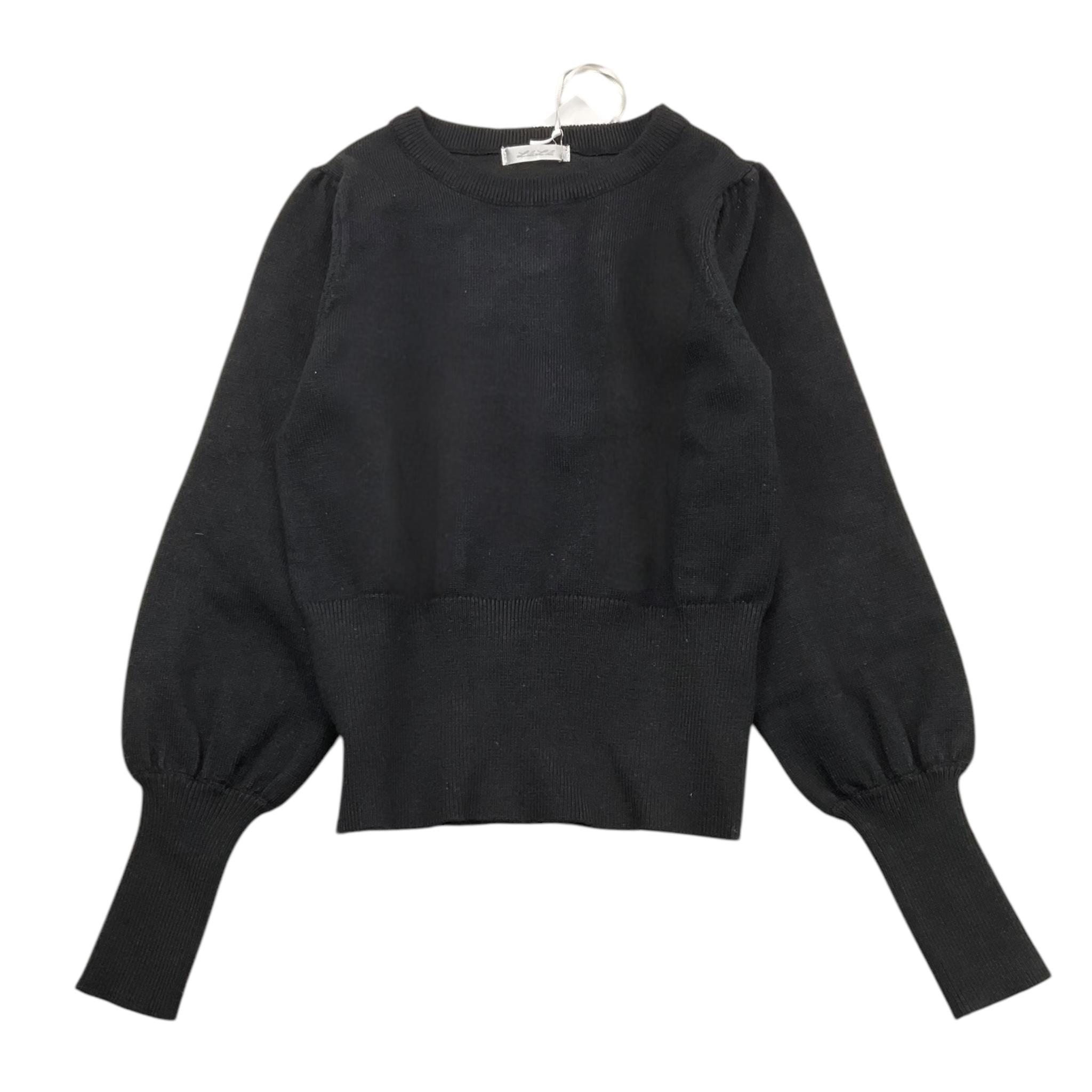 LU LU BY MISS GRANT maglia tinta unita Nero per Bambina LL1350 NERO LU LU BY MISS GRANT 