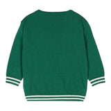 MOSCHINO maglia girocollo tinta unita con stampa Verde per Bambino HUW015X VERDE MOSCHINO 
